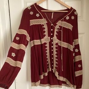 Free People Bohemian Blouse